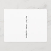 Gelukkig nieuwjaarsscript met fotokaart uitnodiging briefkaart (Achterkant)