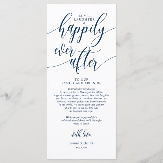 Gelukkig nog nooit daarna, Plaats Instelling Dank  Programmakaart (Voorkant)