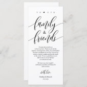 Gelukkig nog nooit daarna, Plaats Instelling Dank  Programmakaart (Voorkant / Achterkant)