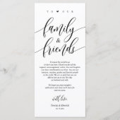 Gelukkig nog nooit daarna, Plaats Instelling Dank Programmakaart (Voorkant)