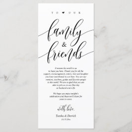 Gelukkig nog nooit daarna, Plaats Instelling Dank  Programmakaart