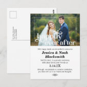 Gelukkig nog nooit na de Eloped-fotokaart Briefkaart (Voorkant / Achterkant)