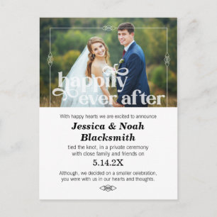 Gelukkig nog nooit na de Eloped-fotokaart Briefkaart