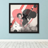 gelukkig nooit later canvas afdruk (Insitu (Houten vloer))