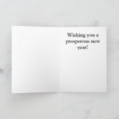 Gelukkig Norooz Perzisch Nieuwjaar Monogram Initia Feestdagen Kaart (Binnen)