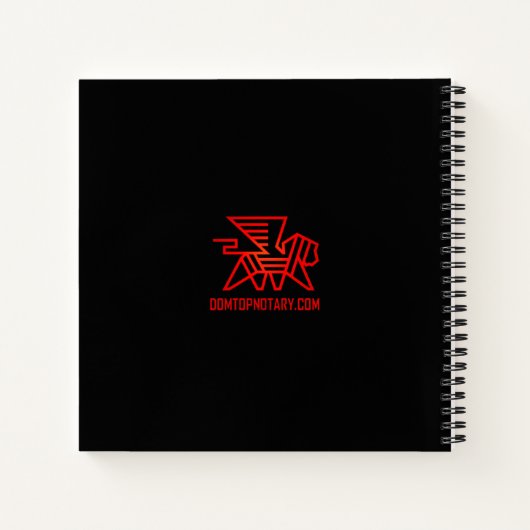 Gelukkig Noteerbare Openbare Dag Notitieboek (Achterkant)