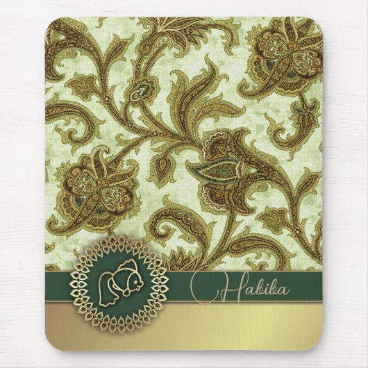 Gelukkig Nowruz. Arabisch Patroon Perzisch Nieuwja Muismat (Voorkant)