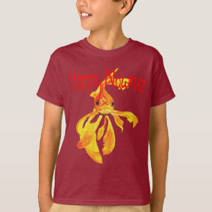 Gelukkig Nowruz Fantail Goudvis T-shirt