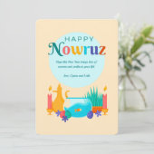 Gelukkig Nowruz Feestdagenkaart (Staand voorkant)
