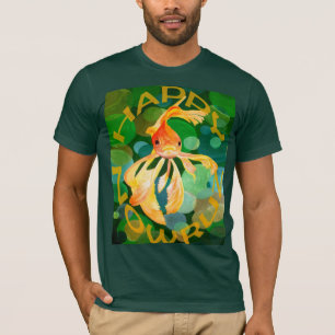 Gelukkig Nowruz Goudvis Vrolijke Vernieuwing T-shirt