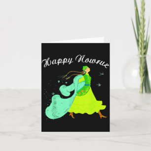 Gelukkig Nowruz Perzisch Nieuwjaarsfeest Dans Meis Kaart