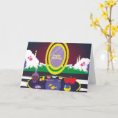 Gelukkig Nowruz Perzisch Nieuwjaarskaart Kaart (Gele Bloem)