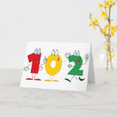 Gelukkig Nummer 102 Kaart (Gele Bloem)