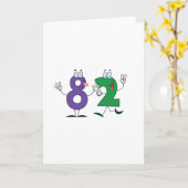 Gelukkig Nummer 82 Kaart (Gele Bloem)