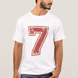 gelukkig nummer zeven t-shirt