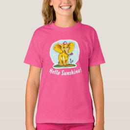 Gelukkig Olifant T-Shirt voor Meisjes | Hallo Zonn