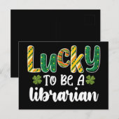 Gelukkig om bibliothecaris te zijn St Patrick's Da Briefkaart (Voorkant / Achterkant)