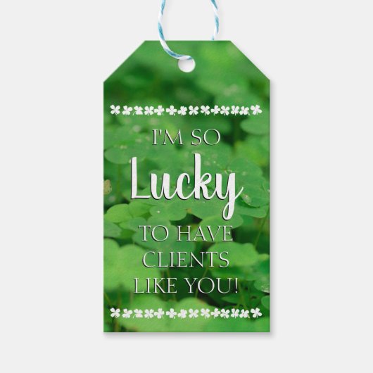 Gelukkig om Cliënten zoals u klant te hebben Cadeaulabel (Voorkant)