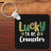 Gelukkig om een begeleider school St Patrick's Day Sleutelhanger (Voorkant)