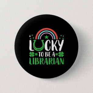 Gelukkig om een bibliothecaris te zijn Heren Dames Ronde Button 5,7 Cm