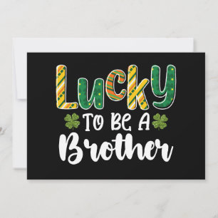 Gelukkig om een broer familie St Patrick's Day te Kaart