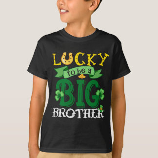 Gelukkig om een broer St. Patrick_s Day Shamrock T-shirt