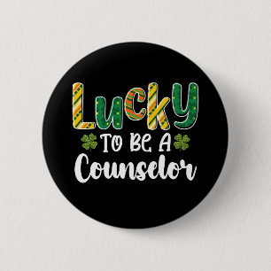 Gelukkig om een counselor te zijn School St. Patri Ronde Button 5,7 Cm