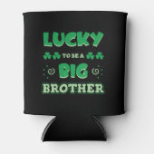 Gelukkig om een grote broer St. Patrick's Day te z Blikjeskoeler (Voorkant)