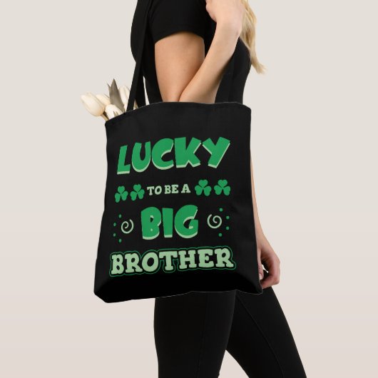 Gelukkig om een grote broer St. Patrick's Day te z Tote Bag (Dichtbij)