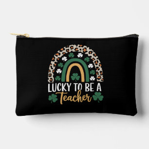 Gelukkig om een leraar regenboog St. Patrick's Day Etui
