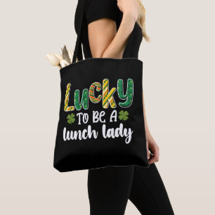 Gelukkig om een lunchdame te zijn School St. Patri Tote Bag