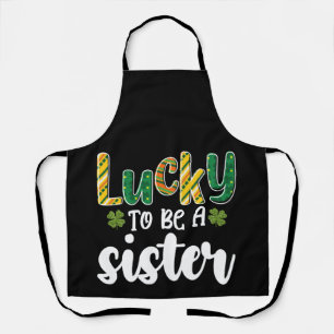 Gelukkig om een zus te zijn Familie St. Patrick's Schort
