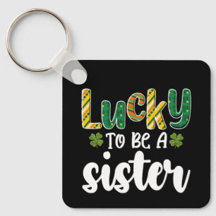 Gelukkig om een zusterfamilie St Patrick's Day te  Sleutelhanger