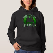 Gelukkig om stiefzoon te zijn Leprechaun Shamrock  Hoodie (Voorkant)