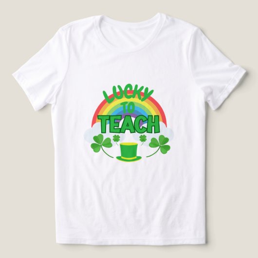 Gelukkig om te onderwijzen – St. Patrick's Day ler Tri-Blend Shirt (Design voorkant)