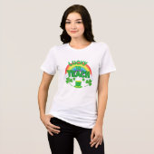 Gelukkig om te onderwijzen – St. Patrick's Day ler Tri-Blend Shirt (Voorkant volledig)