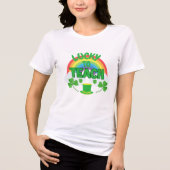 Gelukkig om te onderwijzen – St. Patrick's Day ler Tri-Blend Shirt (Voorkant)