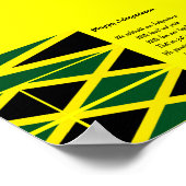 Gelukkig onafhankelijk jamaica-posters poster (Hoek)