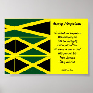 Gelukkig onafhankelijk jamaica-posters poster