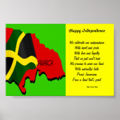 Gelukkig onafhankelijk jamaica-posters poster (Voorkant)