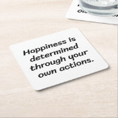 Gelukkig Onderzetter papier (Schuin)