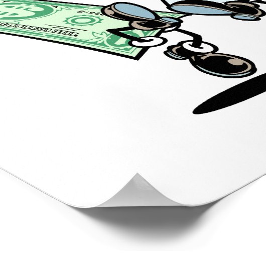 Gelukkig ontwerp belastingrestitutie poster (Hoek)