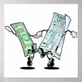 Gelukkig ontwerp belastingrestitutie poster (Voorkant)