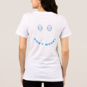 Gelukkig ontwerp je grappige Tri-Blend shirt (Achterkant)