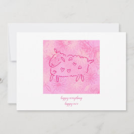 Gelukkig Ooi Gelukkig Alles Feestdagenkaart