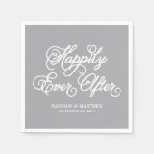 Gelukkig Ooit | Aangepast papier — luiers Servetten (Voorkant)