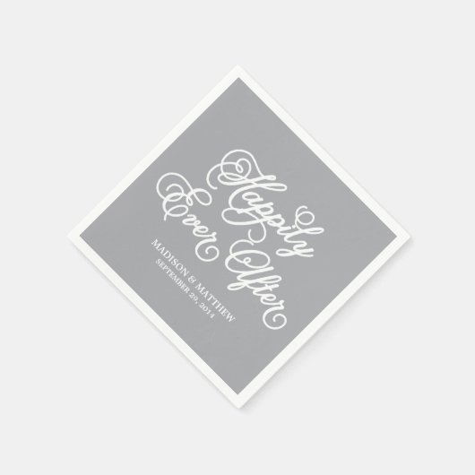 Gelukkig Ooit | Aangepast papier — luiers Servetten (Hoek)