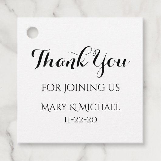 Gelukkig Ooit Bedankjes Labels (Voorkant)