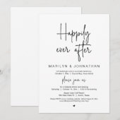 Gelukkig ooit daarna, de Dinner Party van de Bouw  Kaart (Voorkant / Achterkant)