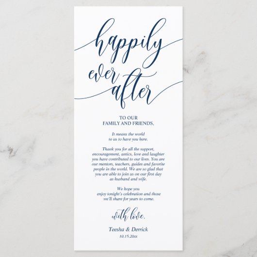 Gelukkig ooit daarna, de Plaatsing van de Plaats D Programmakaart (Voorkant)